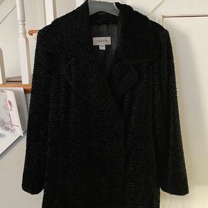 Calvin Klein Black Knee Length Coat